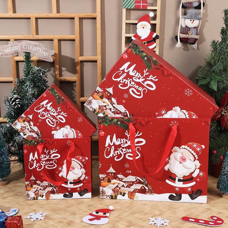 Original Christmas Gift Box: Snack Nuts, Hat, and Purse Set Souvenir