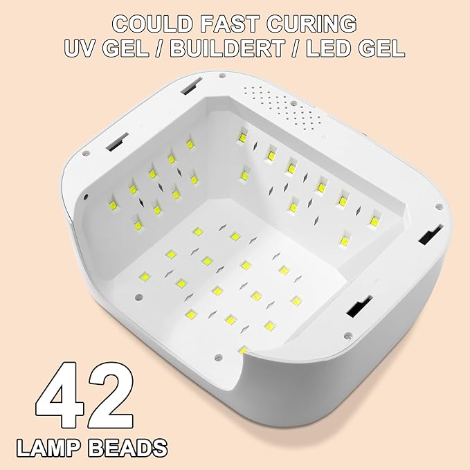 Uv Led Nail Lamp Kit For Gel Polishing, With 4 Timers, Suitable For Home And Salon Use