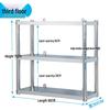 3-Tier Stainless Steel Wall-Mounted Kitchen Storage Rack