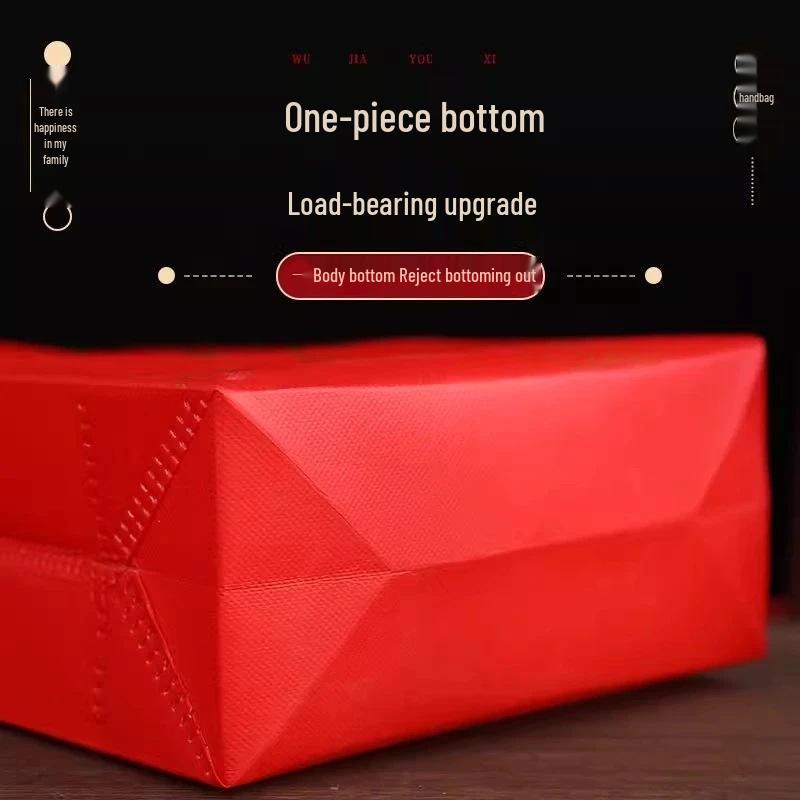 Large Red Double Happiness Wedding Favor Gift Bag Box