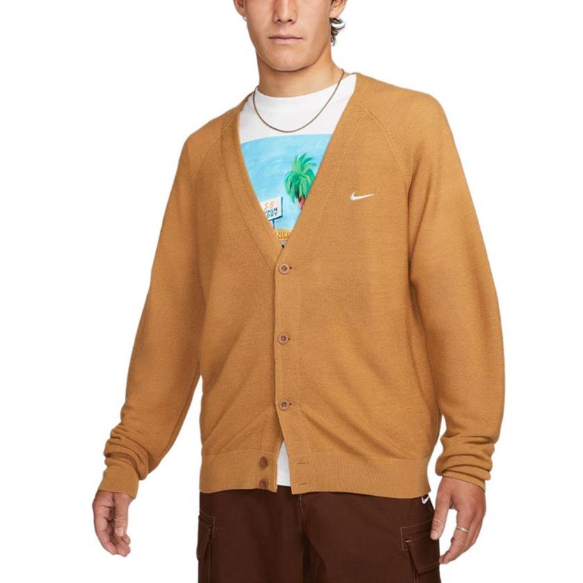 Nike SB Skateboard Cardigan Asia Sizing Elemental Gold DQ6307-722
