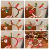 Merry Chritmas Christmas Headband Xmas Antler Hair Hoop Fashion Santa Claus Hair Hoop  Cosplay