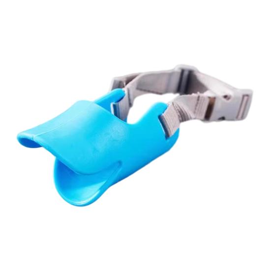 Duck Bill Dog Muzzle Anti Bite Soft Silicone Dog Mouth Cover with Adjustable Strap Puppy Muzzle To Prevent Barking Biting