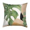 Tropical Green Monstera Leaf Cushion Cover Peach Skin Soft Abstract Plant Throw Pillow Case for Living Room Sofa Home Decor New