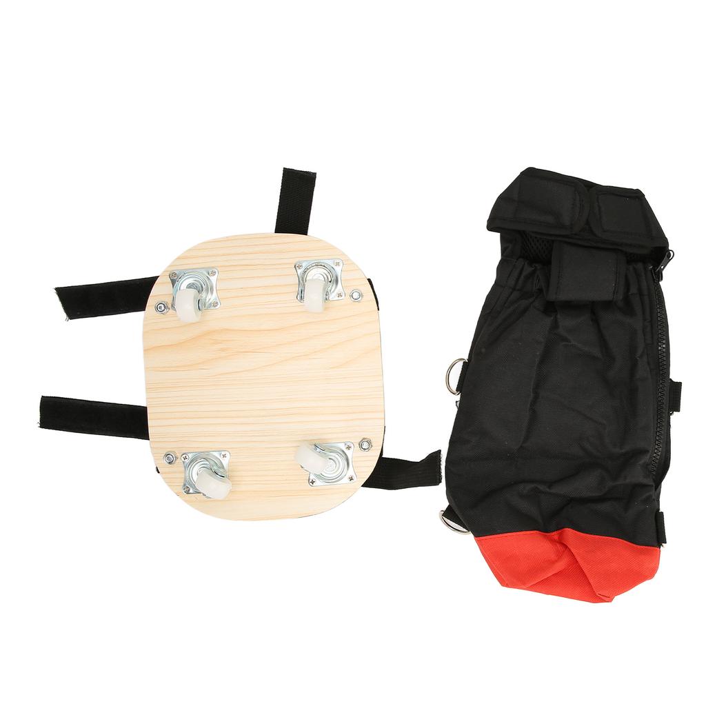 Pet Walking Scooter Multipurpose Laminated Wood Panel Elastic Band Silent Wheels Breathable Pet Wheelchair L (6.5 9kg