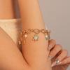 Zinc Zinc Alloy Rhinestone Pearl Starfish Beaded Bracelet Shell Beaded Hand Chain  Girls Couple Gift