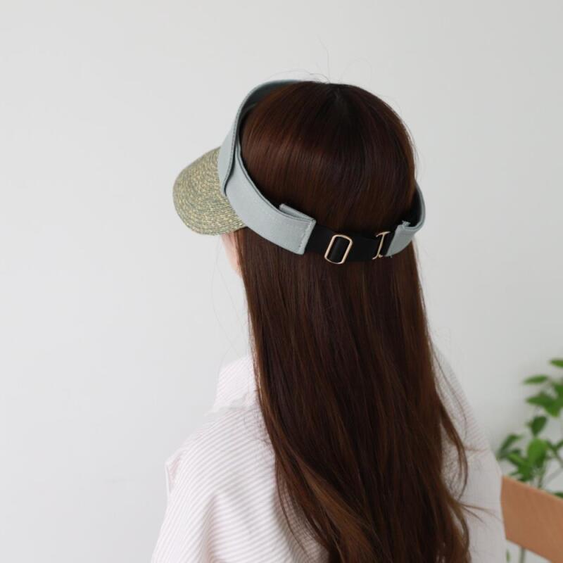 

Loveben adjustable strap summer sun cap tone-on-tone women s green