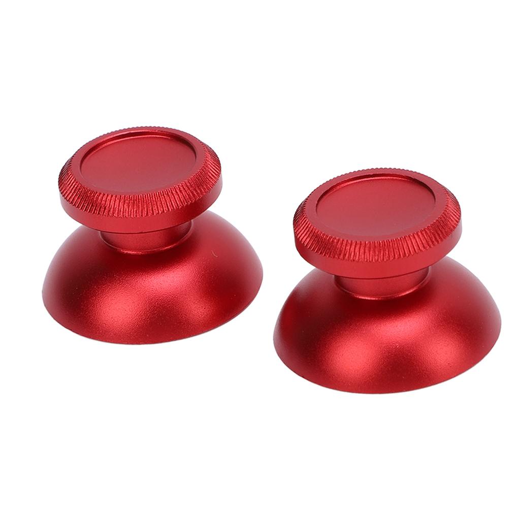 2 STÜCK Daumenstick-Kappen Aluminiumlegierung Daumen-Joystick-Griffe Ersatzzubehör für Gaming-Konsolen-Controller