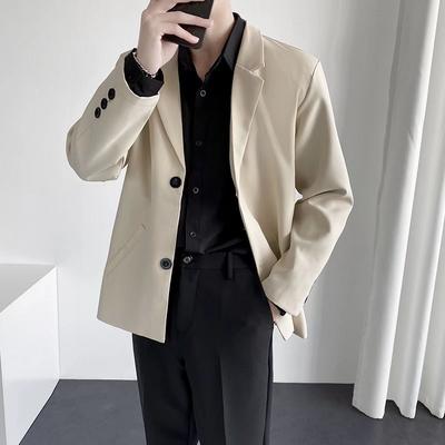 Men's Jacket Casual Suit Top Loose Business Jacket Slim Gathering Jacket