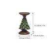 Christmas Tree Candle Holder Ornament Christmas Home Living Room Desktop Christmas Decoration Resin Candle Holder