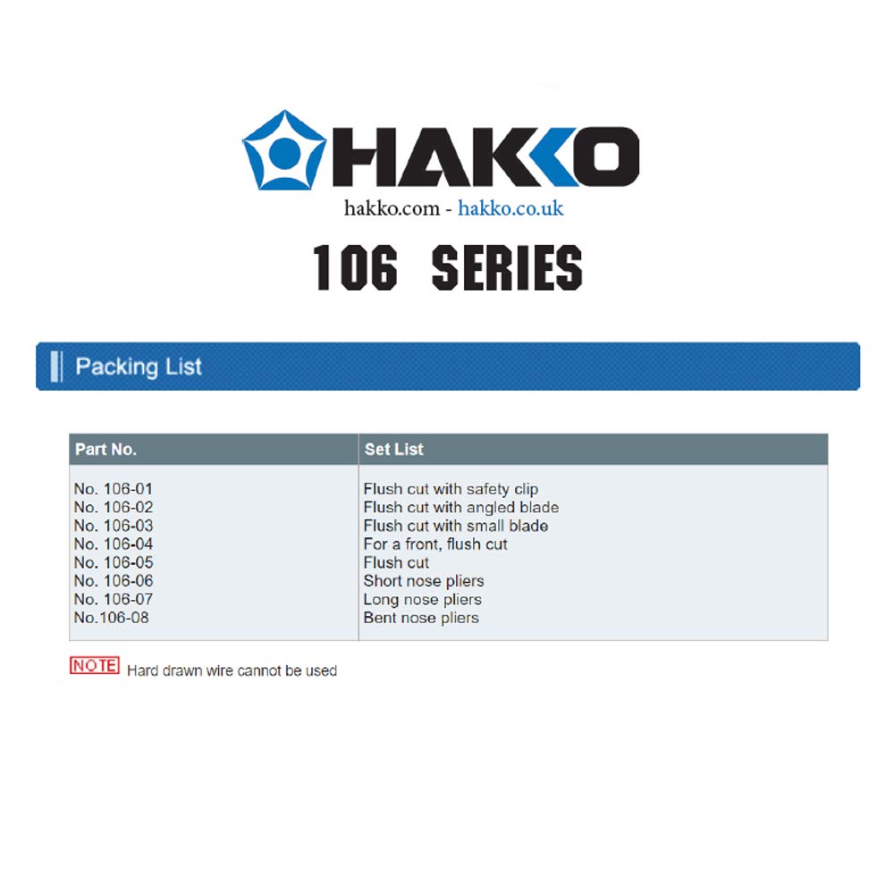 Hakko Edge Nippers 138mm 10604
