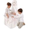 Moses Basket - DE CUEVAS TOYS - Verona - White and Beige - 100 Cm - Special Wheels