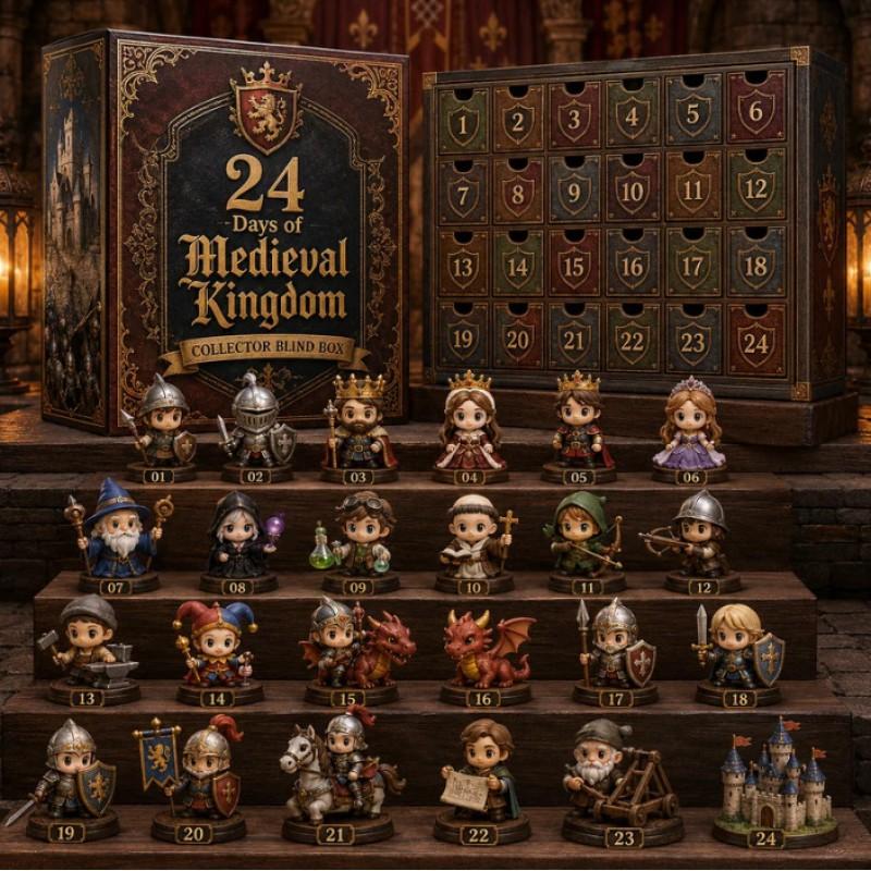 2026 Magic Animal Advent Calendar Acrylic Blind Box Collectible Ornament Christmas Gift