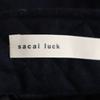Sacai Luck Quilting Mini Skirt 2 Navy Filling Into Cotton Women Used