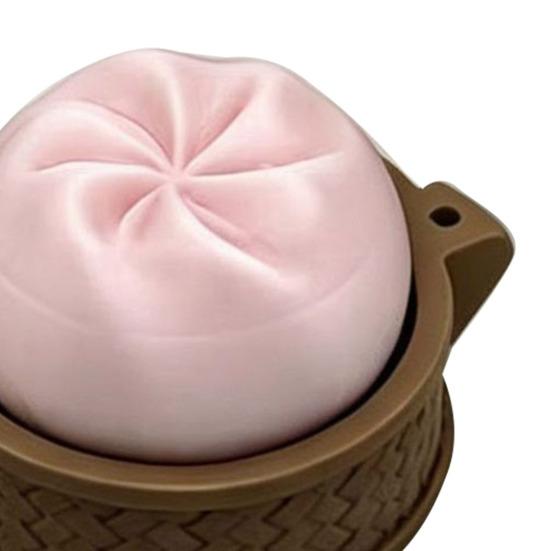 3D Printed Dumpling Fidget Toy Decompression Steamed Bun Toy Keychain Pendant Home Office Worker Anxiety Stress Relief Desk Toy