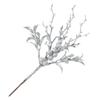 1pcs Berry Christmas Artificial Picks Stems Tree Berries Flowers Glitterfake Hollystem Wreath Pine Xmas Branches Pick