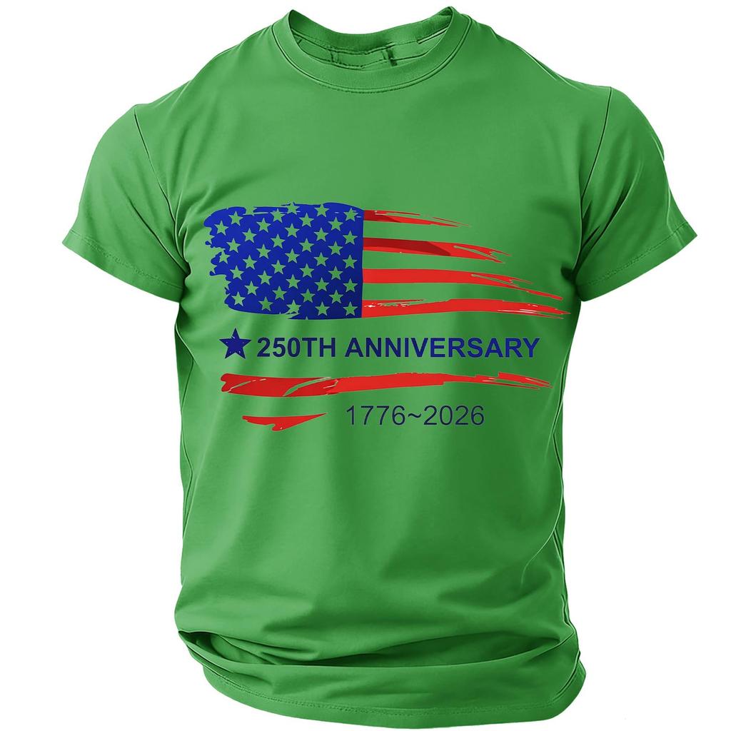Men's Casual Round Neck Short Sleeve T-Shirt
