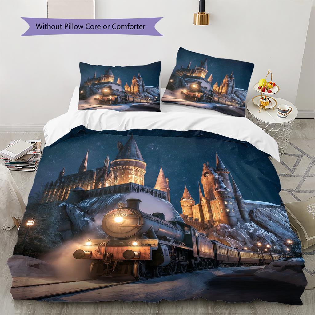 Set Copripiumino Trapuntato con Fantasia Cartone Animato Federa Decorazione per la Casa Regalo di Compleanno (1 * copripiumino + 2 * federa, senza nucleo)