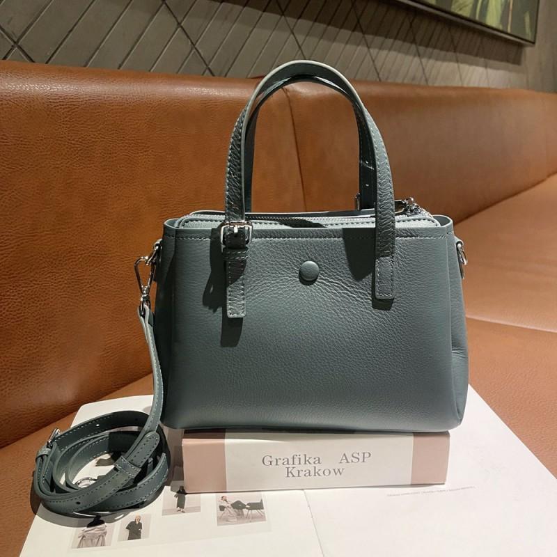 

First Layer Cowhide Naturally Falls Women s Bag Handbag Simple Leather Cross-body Fashionable Square M793 All-matching.