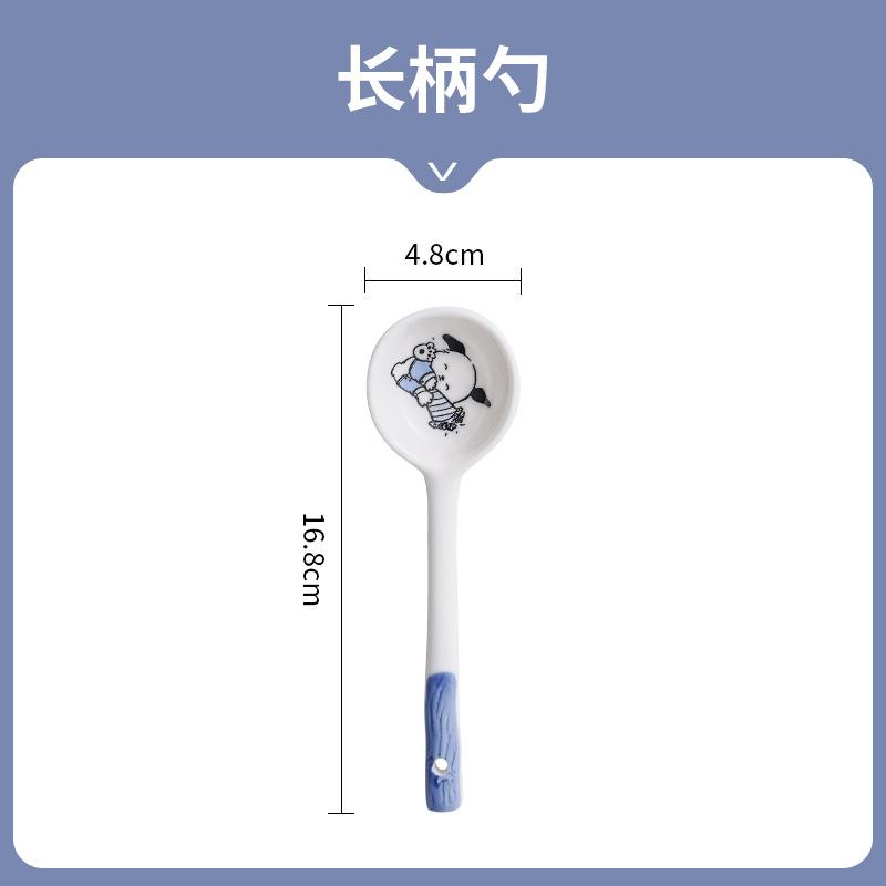 

Милый мультяшный набор собачьих мисок, бытовые тарелки, столовая посуда для пары, миски, керамическая посуда для ужина, ресторан