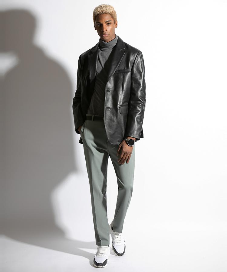 Seuteulaikeu Elegant Classic Trousers (Light Khaki)