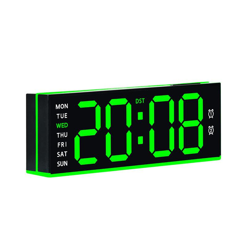 Large LED Multifunctional Electronic Clock with Special Ambient Light for Living Room