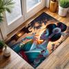 "Elegant Geisha with Lantern Glow" Patterned carpet, non slip mat suitable for living room and bedroom sofas