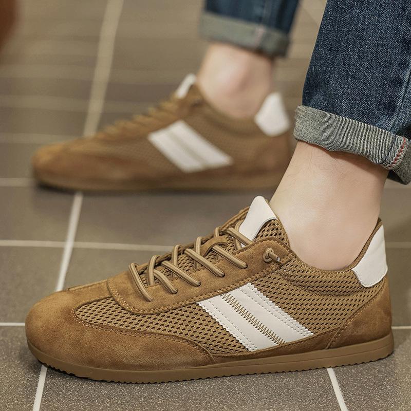 Síťované boty Forrest Gump Pánské 2025 Jaro a Léto Všestranné Retro Nízké Top Boty na Desku Prodyšné Ležérní Boty Sportovní Ploché Pánské Boty