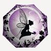 1pc Fairy Garden Automatic Folding Umbrella - Compact 8-Rib Design, Durable Plastic & Iron, Lightweight for Outdoor Daily Use245