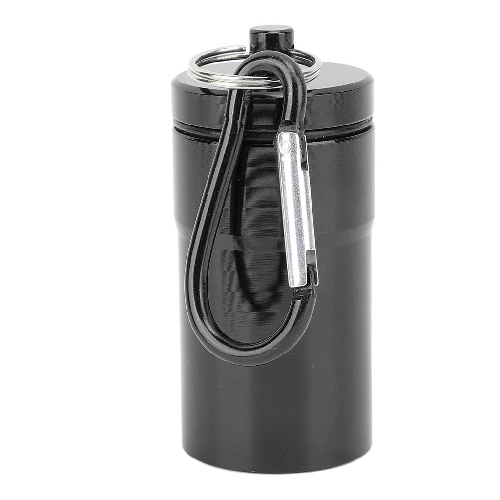 Portable Ashtray Waterproof Lightweight Aluminum Alloy Pocket Ashtray with Lid Keychain for Outdoor Travel