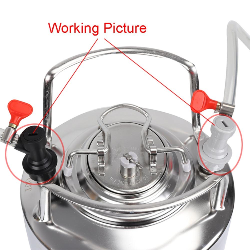 Replacement Dispenser Swivel Keg Ball Lock Disconnect Set Beer Keg Connector  Household
