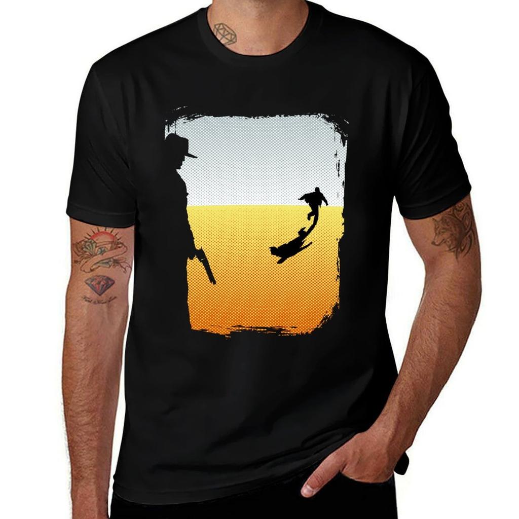 And The Gunslinger Followed Tshirt Casual Loose Fit Short Sleeve Tshirt