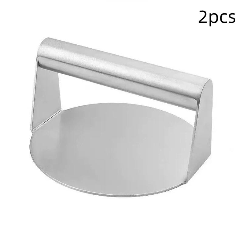 1Pcs Stainless Steel Smash Burger Press Non-Stick Hamburger Patty Maker for Family Gathering BBQ Outdoor Picnic Use