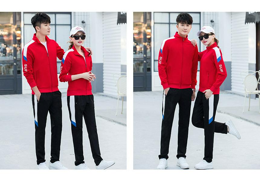 2020 Trendy Spring Sports Hoodie Set for Couples - Casual Unisex Wear for Spring and Autumn