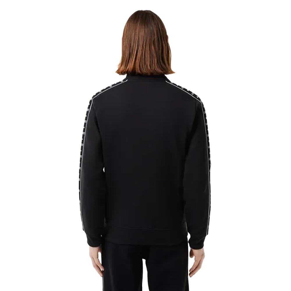 Lacoste Mens Logo Strip Zipped Sweatshirt