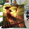 Famous Film Role Nezha Printed Soft Blanket  Living Room Bedroom Sofa Bed Blanket  Gift Portable Picnic Blanket Luxury Gift