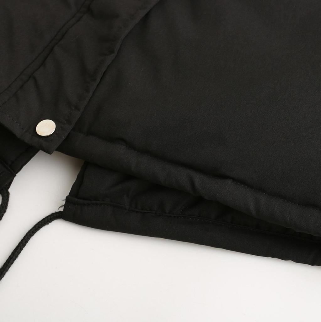 Cappotto Parker con Collo Cappuccio Cotone Cappotto con Cerniera Lunghezza Media Inverno Caldo e Soffice Cappotto con Giacca di Cotone