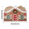 Christmas Mats For Front Door Gingerbread House Decorative Non-slip Door Mat 32x20 Inch Holiday Outdoor Rug For Holiday Outdoor