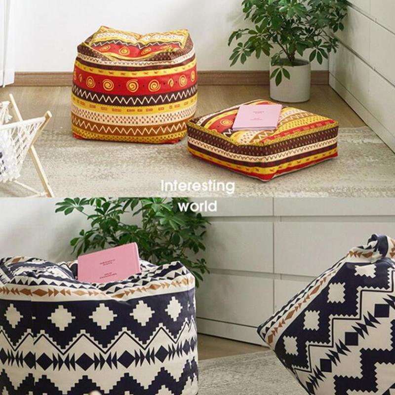 1pc Floor Seat Futon Cover Japanese Style Tatami Cushion Meditation Yoga Mat Pouf Nordic Home Decor Footstool Ottoman Cover