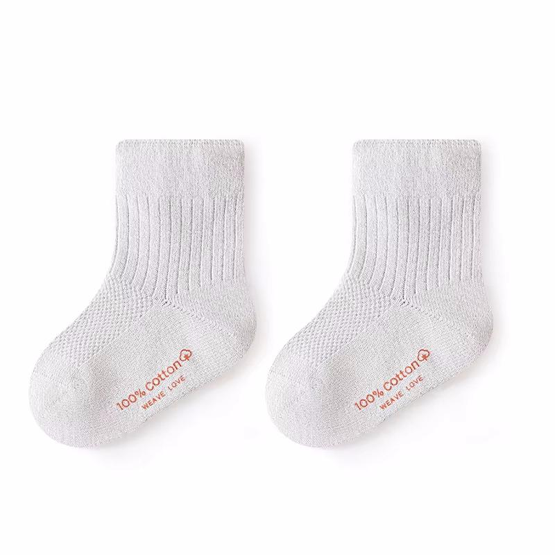 Summer Mesh Thin Baby Toddler Boy Girls Sock Cotton Casual Solid Children's Socks For Girls Boys Soft Breathable Kids Sock 0-5Y