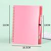 A5 Color PP Coil Notebook with Wide Ruled Pages - Thick Office Notepad, Ideal for Students, Customizable Logo