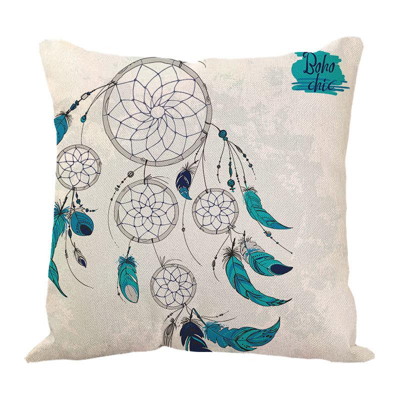 

Dreamcatcher Printed Bay Window Decoration Pillow Case Car Waist Pad Pillow Sofa 45 * 45 without core