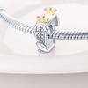Copper 26 Letter Crown Shiny Zirconia Beads Suitable For Panoriginal Bracelet Fashion Diy Creative