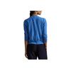 Polo Ralph Lauren Solid Color Logo Embroidered Long Sleeve Knit Top Women tops Blue WMPOSWENDW20368-400