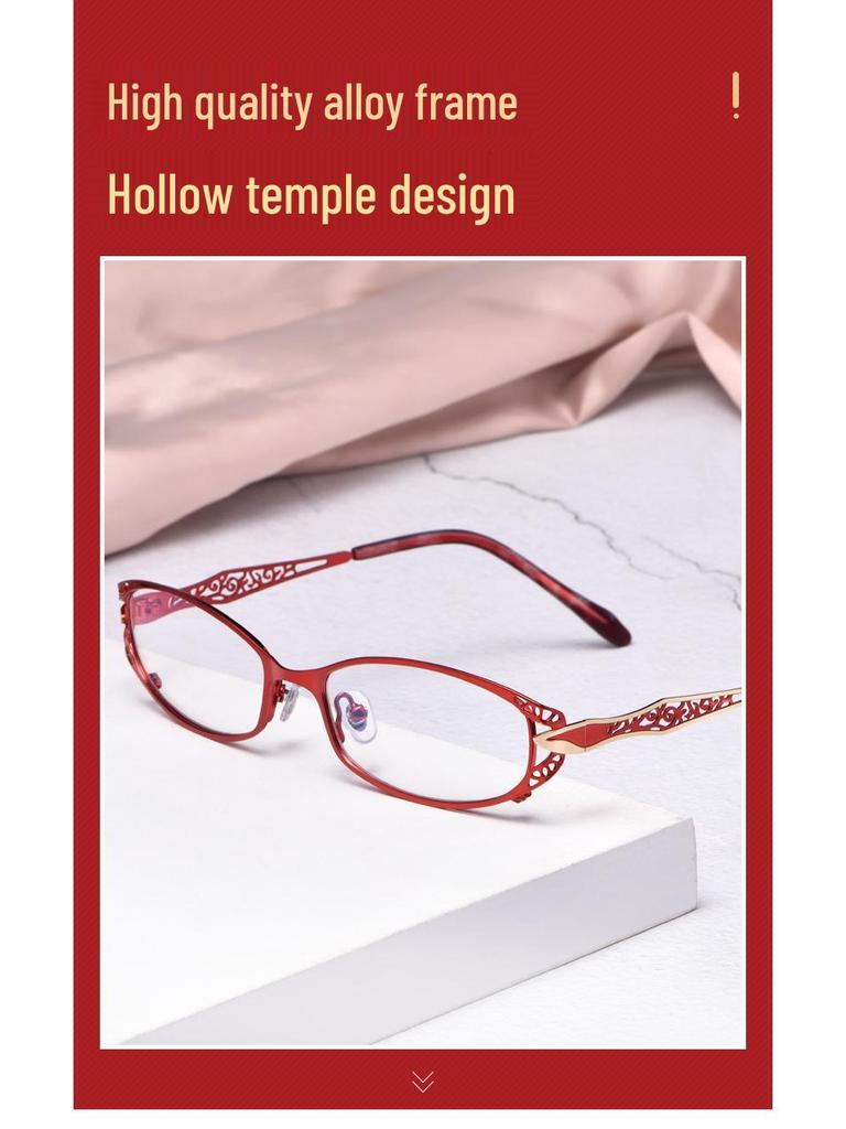 Exquisite Ultra-Light Metal Alloy Glasses Frame for Women with Small Faces