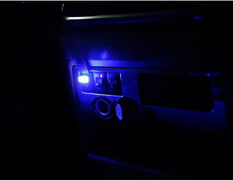 2018 New Car Led Mini Usb Car Interior Foot Lamp Led Free Modified Lighting Car Usb Atmosphere Lights Car Styling Accessories