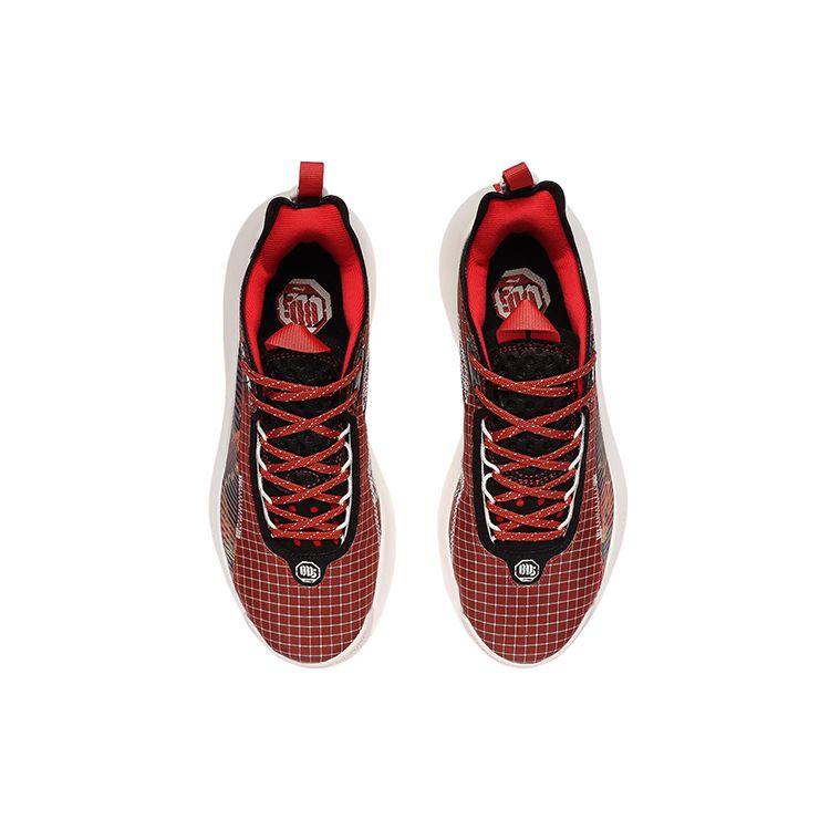 Li Ning BD5 Street Sole Non-Slip Shock Absorption Low-Top Basketball Shoes Women Sneaker Chinese-Painting-Red AGBR002-2