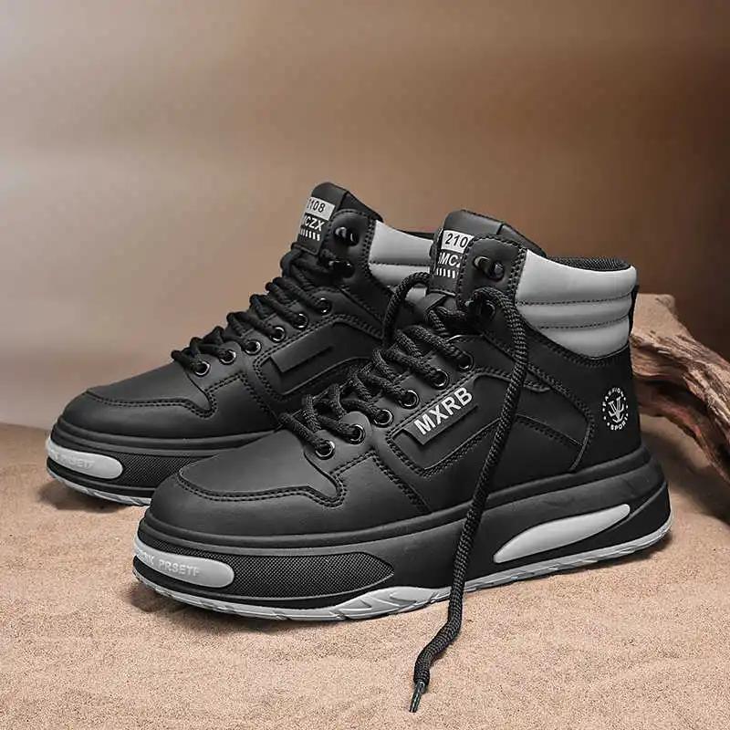 Fashion With Ties Warm Pads Black Dress Shoes For Men Boots Men's White Wedding Shoes Men's Luxury Brands Sneakers Sports