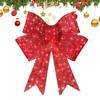60cm Christmas Big Bow with Light Wreath Wall Door Hanging Home DIY Decoration 2025 Xmas Navidad 2026 New Year Party Supplies