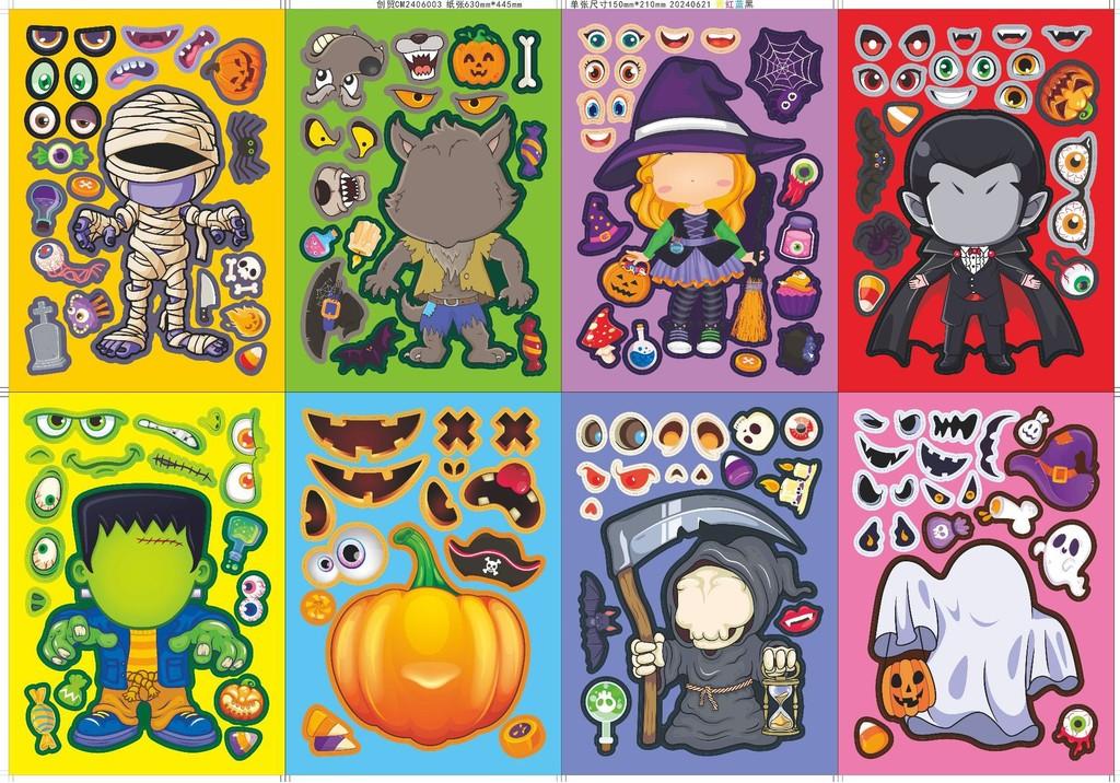 Charming Kids Halloween Sticker Collection For Creative Family Activities And Playtime